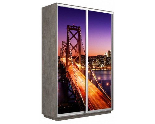 Шкаф-купе Экспресс Фото дуо 1007 1400x600x2400