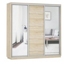 Шкаф-купе Экспресс Медиум (2 зеркала) Трио 2100x600x2200