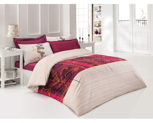 Постельное белье полутораспальное Кармин