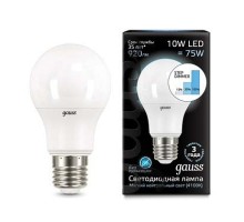 Лампа светодиодная Gauss 1025 E27 10Вт 4100K 102502210-S