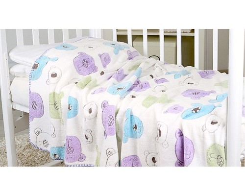 Плед (100x118 см) Разноцветные кошки