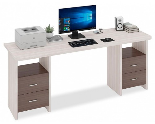 Стол письменный Домино Lite СКЛ-Прям190Р+2ТЯЛ