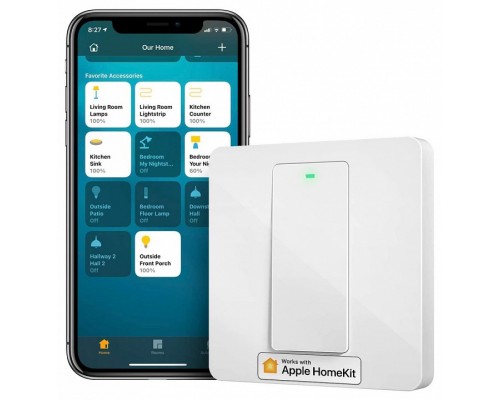 Выключатель одноклавишный с функцией Wi-Fi, без рамки MSS510HK(EU)