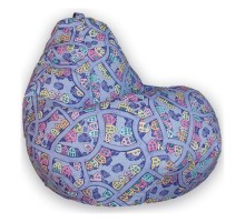 Кресло-мешок Домики Фиолетовые 3XL
