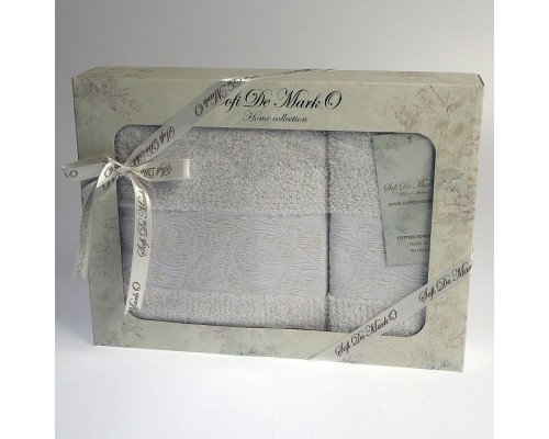 Набор из 2 полотенец для ванной Maria S.032крем