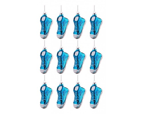 Набор из 12 елочных игрушек (5х8.5 см) Кроссовок 864-102