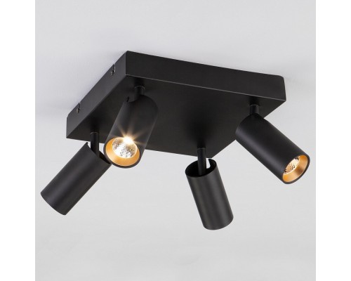 Спот Eurosvet Fleur 20066/4 черный/золото 20W