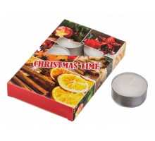 Набор из 6 свечей декоративных (4x2 см) Christmas time 348-443