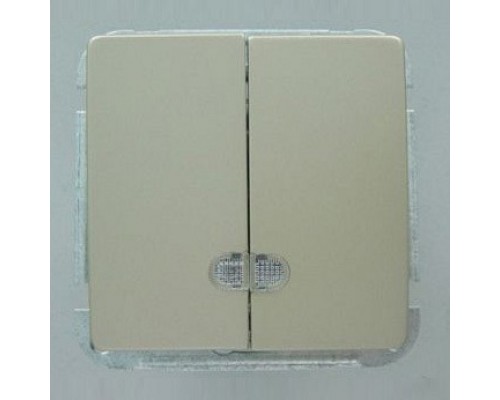 Выключатель двухклавишный без рамки Imex 1188L 1188L-S300