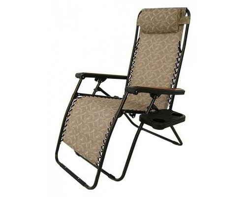 Шезлонг Фея-Релакс 5 CHO-2В коричневый с рисунком