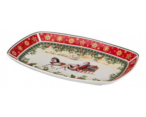 Блюдо декоративное (35.4х22х4 см) Christmas Collection 586-192