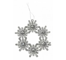 Елочная игрушка (14.5 см) Снежинка 858-153