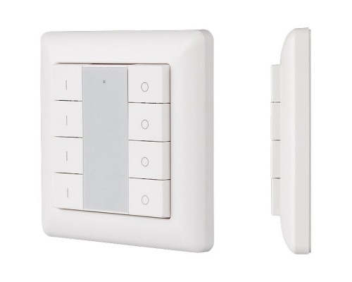 Панель-диммера клавишная накладная Arlight Knob SR-2853K8-RF-UP White (3V, DIM, 4 зоны)