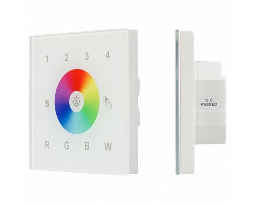 Панель-регулятора цвета RGBW сенсорная встраиваемая Arlight Sens SR-2300TR-DT8-G4-IN White (DALI, RGBW)