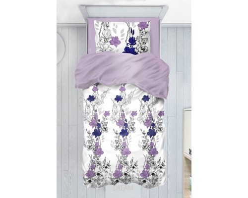 Постельное белье детское Сиреневые цветы