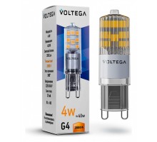 Лампа светодиодная Voltega Simple G9 4Вт 2800K 7124