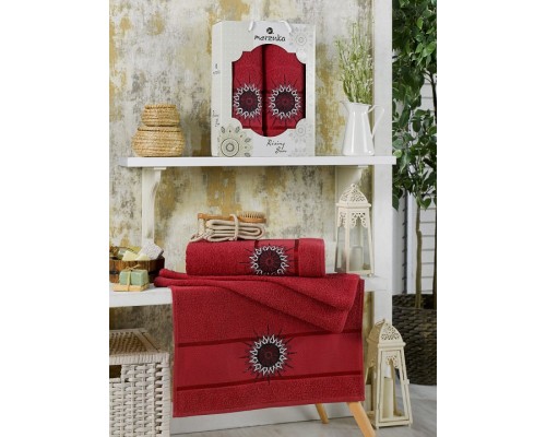 Набор из 2 полотенец для ванной Rising sun