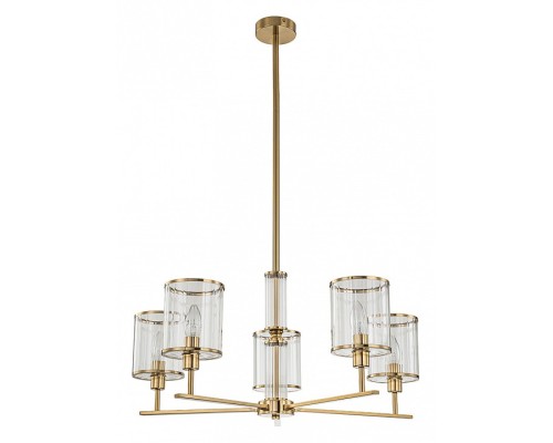 Люстра на штанге Indigo Dante 13022/5R Brass