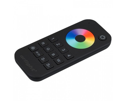 Пульт-регулятор цвета RGBW с сенсорным кольцом Arlight SMART-R SMART-R26-RGBW Black (4 зоны, 2.4G)