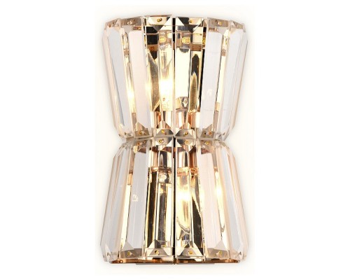 Накладной светильник Ambrella Traditional 8 TR5219/2 СD/CL золото/прозрачный E14/2 max 40W 245*150*110