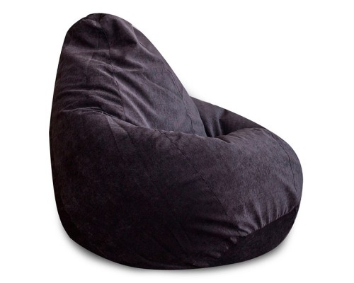 Кресло-мешок Темно-Серый Микровельвет L