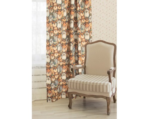 Портьера (120x280 см) 2шт. Chiens