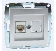 Розетка Ethernet RJ-45 без рамки Mono Electric Despina / Larissa 500-002105-125