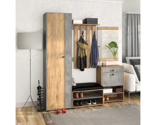 Стенка для прихожей Мини Лайт Комп.6