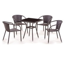 Набор уличный T282BNS/Y137C-W53 Brown 4Pcs