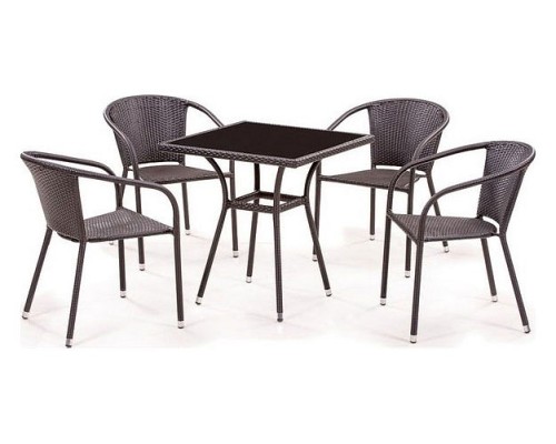 Набор уличный T282BNS/Y137C-W53 Brown 4Pcs