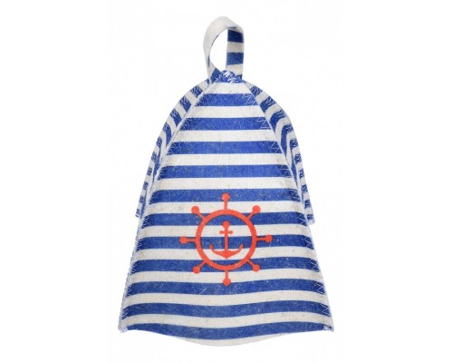 Шапка для бани универсальная Морская