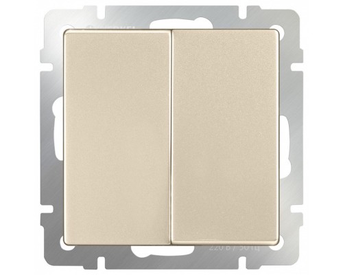 Выключатель двухклавишный без рамки Werkel WL11 WL11-SW-2G