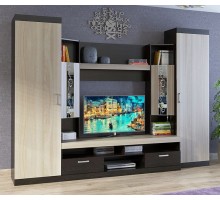 Стенка для гостиной Мальта СТЛ.250.00 дуб феррара, ясень шимо светлый