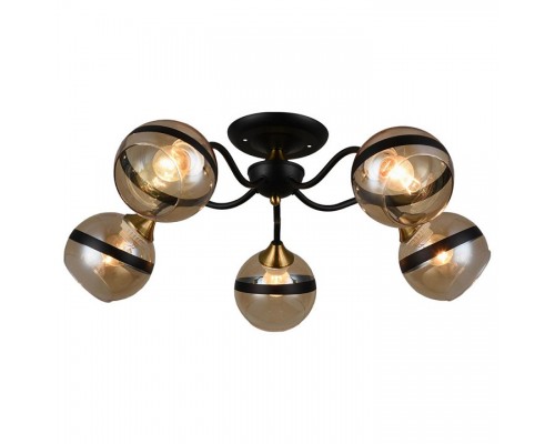 Потолочная люстра Imex 3595 MD.3595-5-S BK+FGD