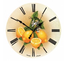 Настенные часы (33x33x4 см) Лимоны 02-006