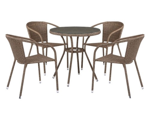 Набор уличный T282ANT/Y137C-W56 Light Brown 4Pcs