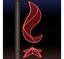 Панно световое День Победы [0.64x1.53 м] RL-KN-9-2-dR