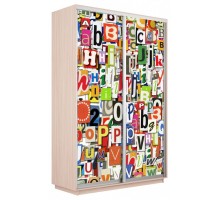 Шкаф-купе Экспресс Фото дуо 1017 1400x600x2200