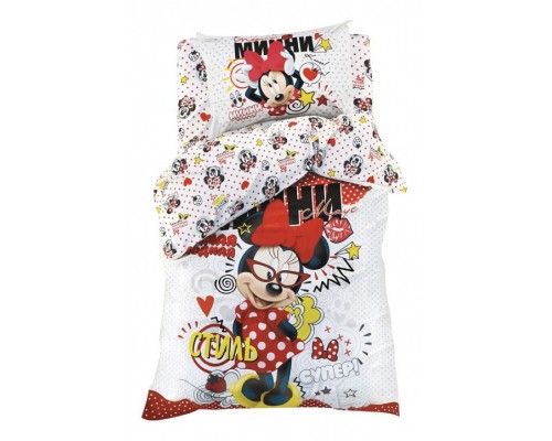 Постельное белье полутораспальное Модница Минни Маус