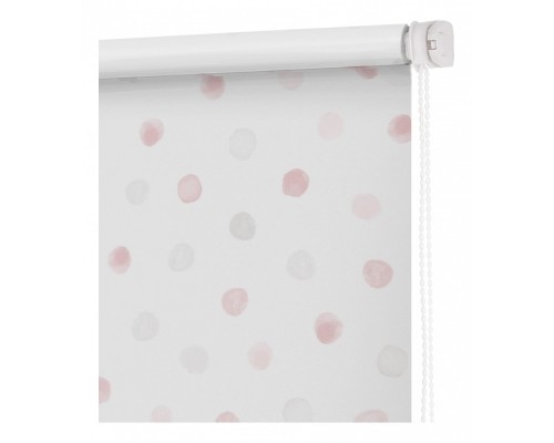 Штора рулонная (140x160 см) Блэкаут Горошек