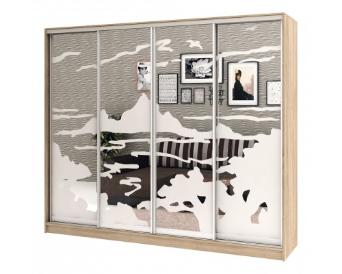 Шкаф-купе Армандо-4 2400x400x2200 мм