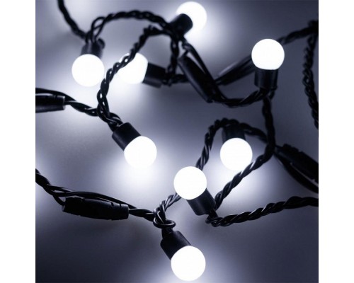 Гирлянда нить [10 м] Ball ARD-BALL-CLASSIC-D17.5-10000-BLACK-100LED WHITE (230V, 7W)