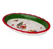 Блюдо декоративное (39х24х5 см) Merry Christmas 358-1477