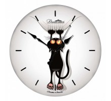 Настенные часы (33x33x4 см) Котенок 01-006