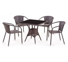 Набор уличный T197BNS/Y137C-W51 Brown 4Pcs