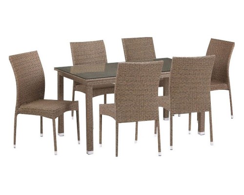 Набор уличный T256B/Y380B-W56 Light Brown 6Pcs