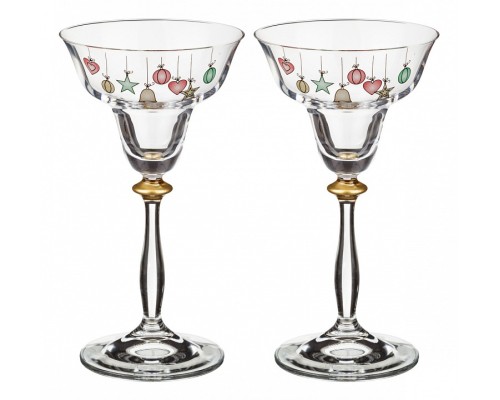 Набор из 2 подсвечников Елочные игрушки 674-477