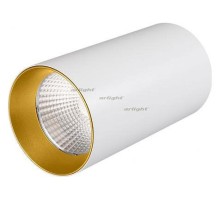 Накладной светильник Arlight SP-POLO-SURFACE-R85-15W White5000 (WH-GD, 40 deg) 027523