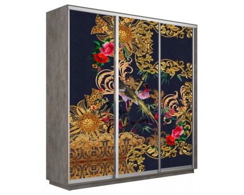 Шкаф-купе Экспресс Фото трио 1013 2400x450x2400