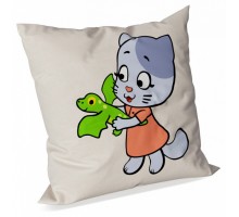 Подушка декоративная Юниор Оранжевая Корова